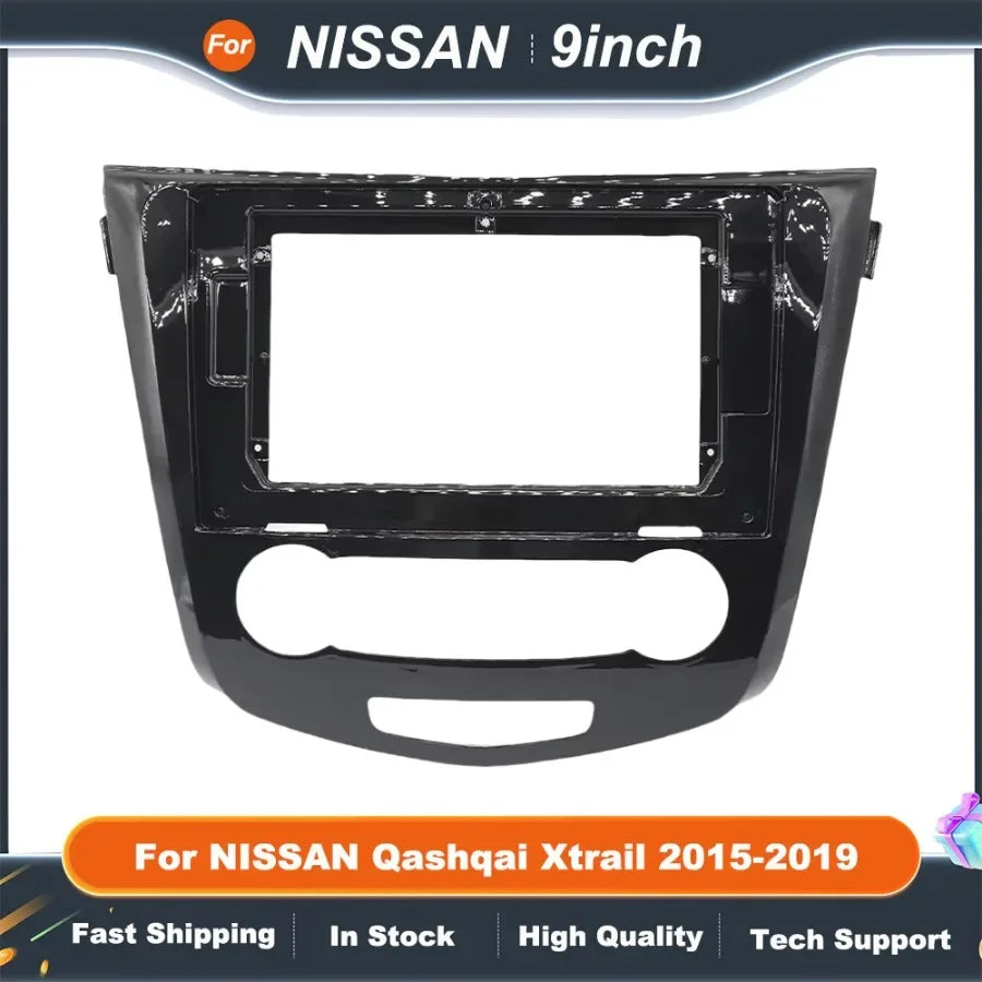 10.1-Inch Car Radio Frame Double Din DVD GPS MP5 Plastic Fascia Panel for NISSAN QASHQAI XTRAIL 2015-2019