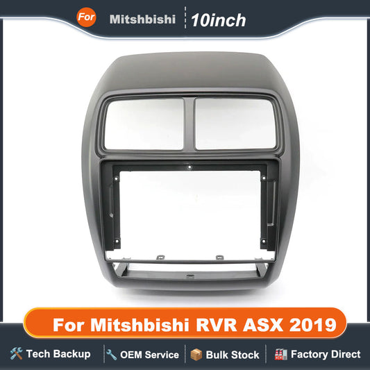 10 Inch Car Frame Fascia Adapter Canbus Box For Mitshbishi RVR ASX 2019 Android Radio Audio Dash Fitting Panel Kit