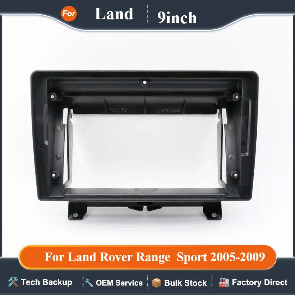 9 Inch Car Frame Fascia Adapter Android Radio Dash Fitting Panel Kit For Land Rover Range  Sport 2005-2009