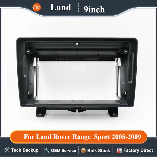 9 Inch Car Frame Fascia Adapter Android Radio Dash Fitting Panel Kit For Land Rover Range  Sport 2005-2009