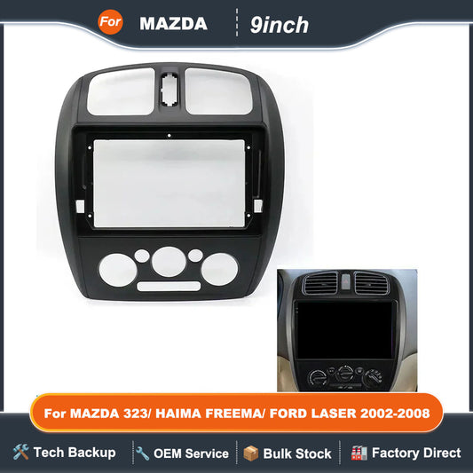 For 2002-2008 MAZDA 323/ HAIMA FREEMA/ FORD LASER Car Radio Fascias MP5 GPS Android Player Stereo 2Din Head Unit Panel Frame Kit