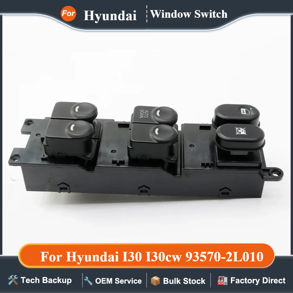 93570-2L010 for 2008-2011 Car Front Left Window Control Switch Lifter Button Driver Side for Hyundai I30 I30cw 93570-2L010