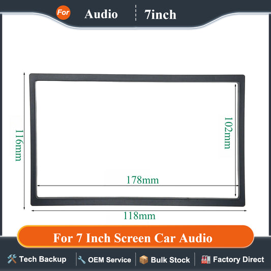 Universal Car Stereo Radio Panel 2Din Frame Surround Panel Electronics GPS Navigation Fascia Bezel For 7 Inch Screen Car Audio