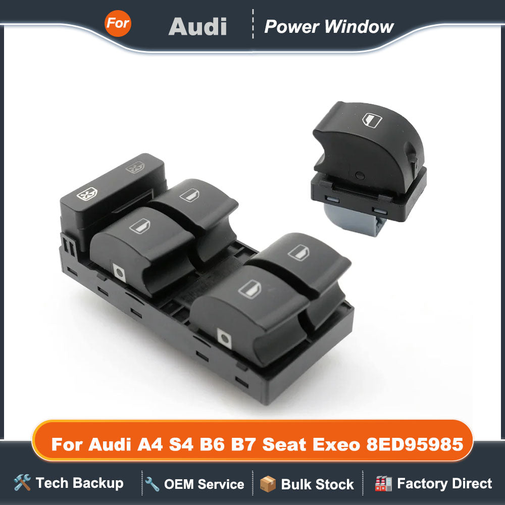 Nevosa Car Electric Master Power Window Control Switch Button For Audi A4 S4 B6 B7 Seat Exeo 8ED959851B 8E0959851 8E0959855