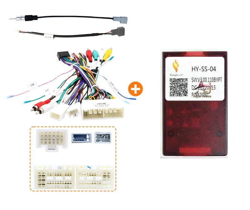 Harness Adapter 16 Pin Plug to 18Pin 24Pin for Hyundai Kia Rio/K5/Soul Connector Car Android Cable And Canbus