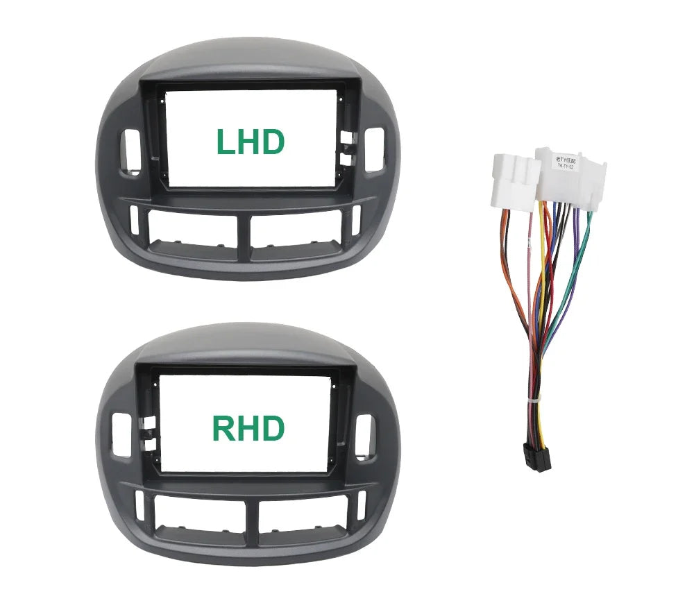AUTODAILY 9 Inch Car Frame Fascia Adapter Android Radio Dash Fitting Panel Kit For Toyota Previa Estima ACR30 Tarago 2003-2008