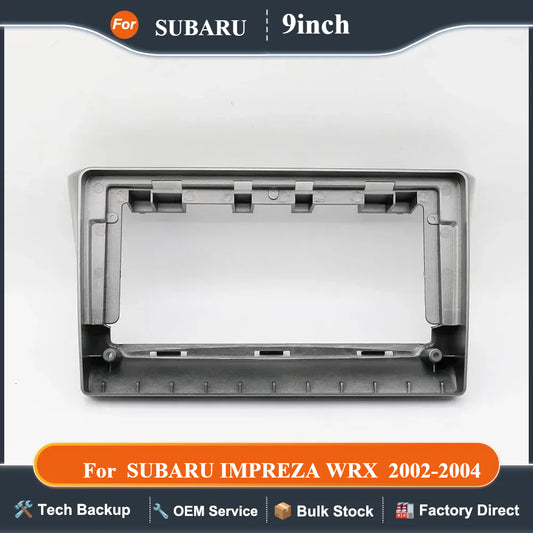 For 2002-2004 SUBARU IMPREZA WRX (9INCH) Car Radio Fascias Android GPS MP5 Stereo Player 2 Din Head Unit Panel Dash Frame Instal