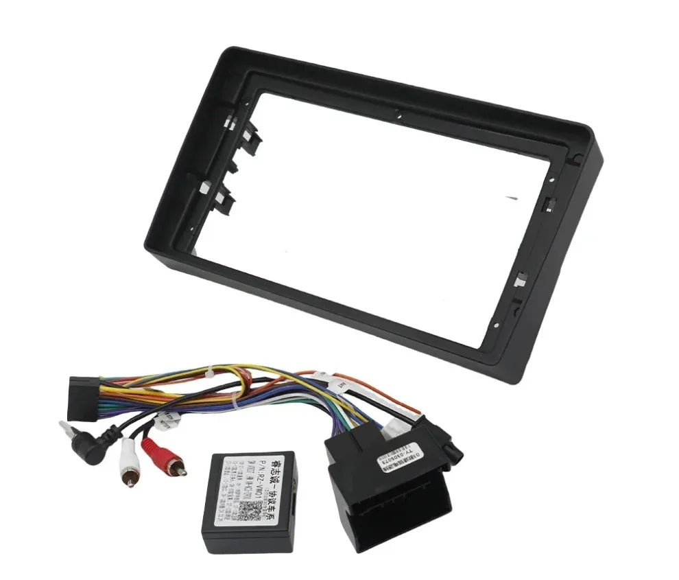 9 Inch 22.86cm for 2003-2010 Car Radio Fascias Stereo Player 2Din Head Unit Panel Dash Frame Installa for VOLKSWAGEN TOUAREG