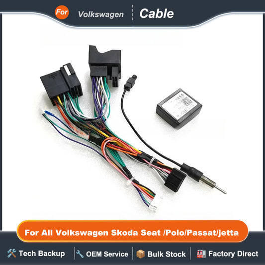 Canbus Box RZ-VW08/ RZ-VW58 Adaptor Decoder For All Volkswagen Skoda Seat /Polo/Passat/jetta/Tiguan/Touran Android 2 Din GPS Car