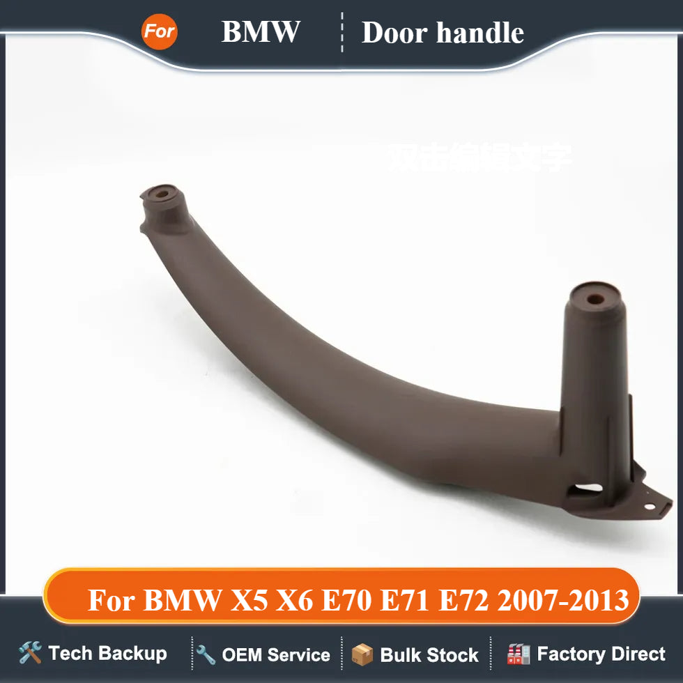 Interior Left Right Passenger Door Pull Handle Inside Cover Panel Trim Replacement For BMW X5 X6 E70 E71 E72 2007-2013