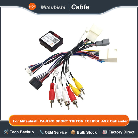 16 PIN Wiring Canbus Decoder RP5-MT-002 For Mitsubishi PAJERO SPORT TRITON ECLIPSE ASX Outlander Support Original 360 Camera