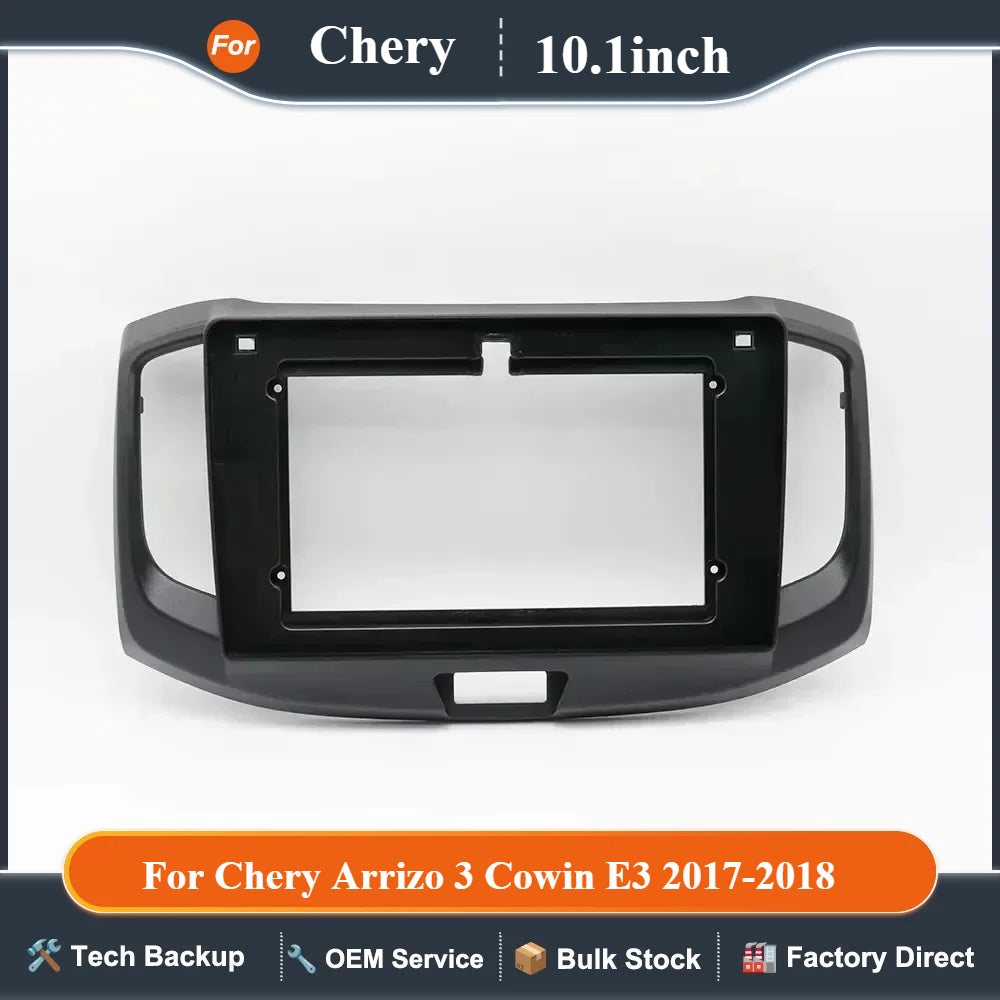 10.1 Inch 25.654cm for 2017-2018 Adapter Canbus Box Decoder Android Radio Dash Fitting Panel Kit for Chery Arrizo 3 Cowin E3