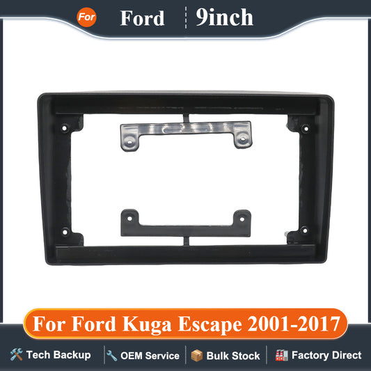 For Ford Kuga Escape 2001-2017 9 Inch Car Frame Fascia Adapter Android Radio Dash Fitting Panel Kit