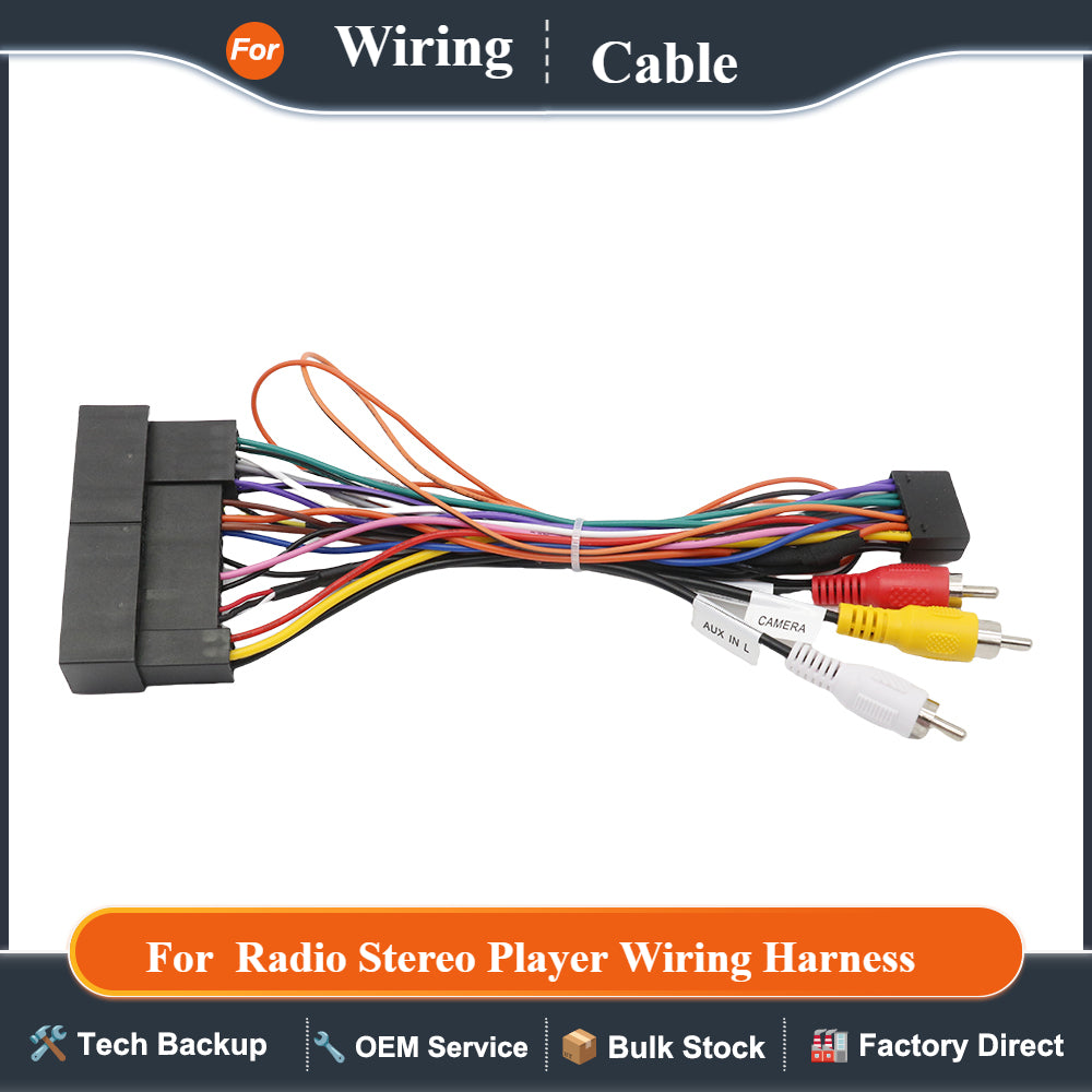 Power Cord For Car Radio Stereo Player Wiring Harness Cable Adapter