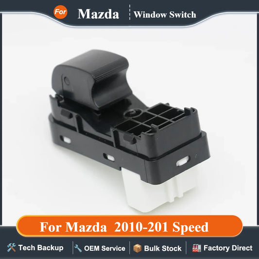 Car Front Right Passenger Single Power Window Control Switch Button BBM2-66-370 BBM26670 For Mazda  2010-201 Speed