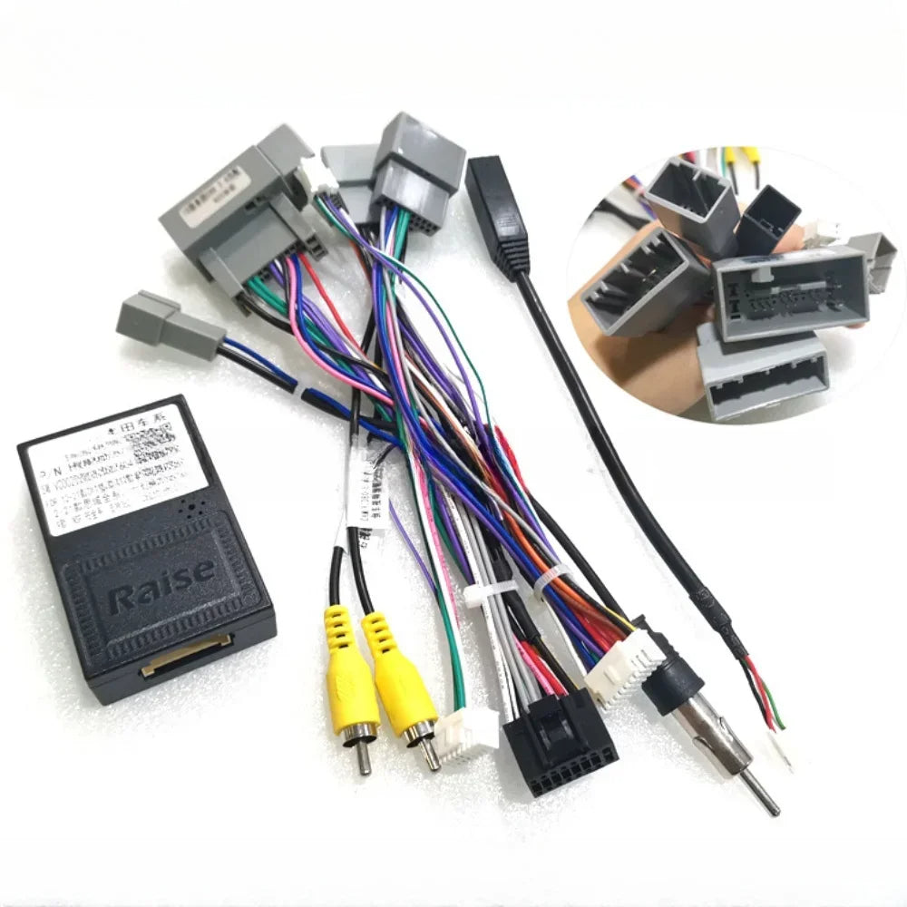 Car Radio Stereo Wiring Harness Cable Adapter Canbus Box For Honda CRV2.4 2015/CIVIC 2014 GPS 2 Din Video Player