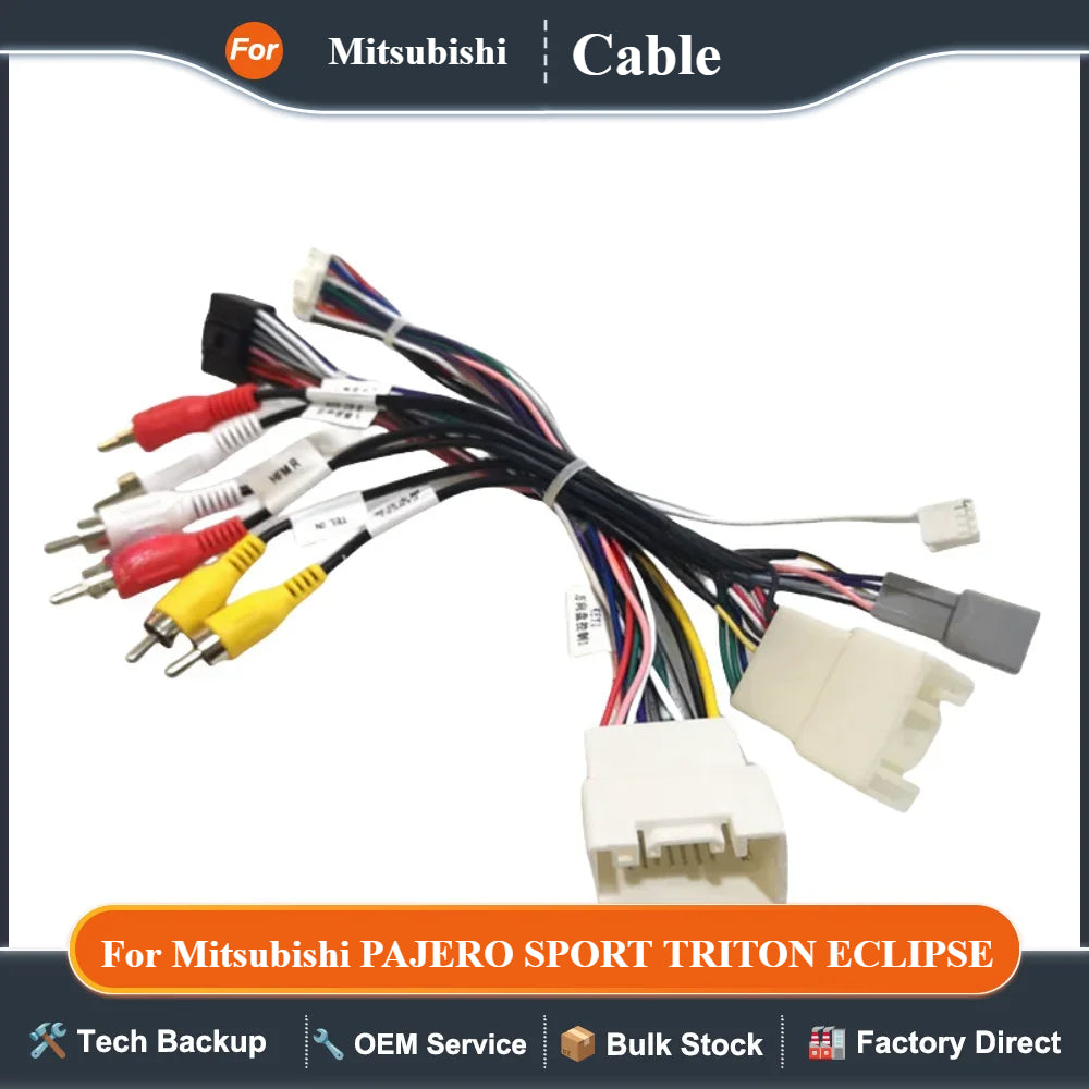 16 PIN Wiring Canbus Decoder RP5-MT-002 For Mitsubishi PAJERO SPORT TRITON ECLIPSE ASX Outlander Support Original 360 Camera