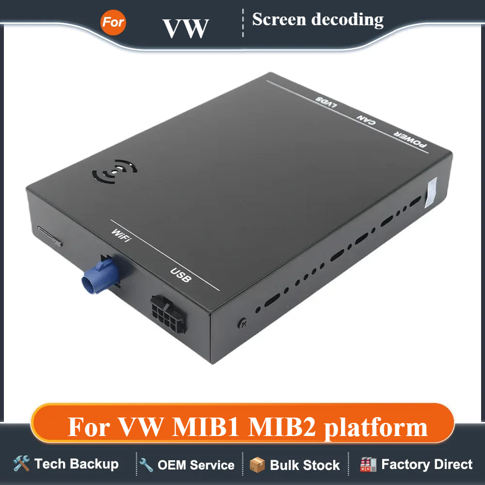 OEM Screen Upgrade Decoder Box multimedia interface CarPlay Android auto Retrofit Kit for VW MIB1 MIB2 platform