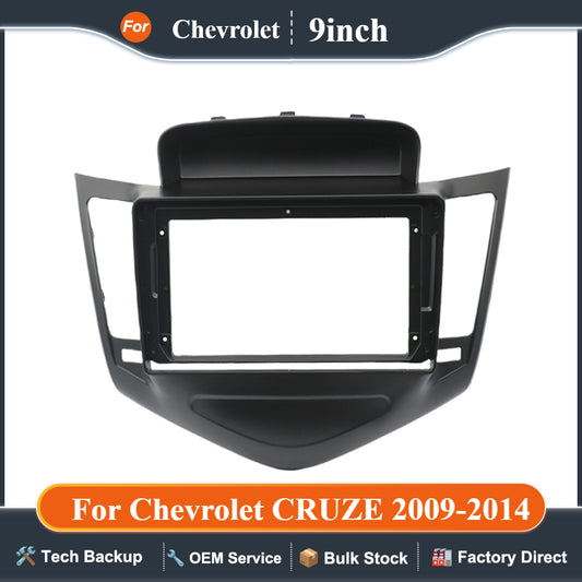 For Chevrolet CRUZE 2009-2014 9 inch 2Din Car DVD Frame Audio Fitting Adaptor Dash Trim Kits Facia Panel Double Din Radio Player