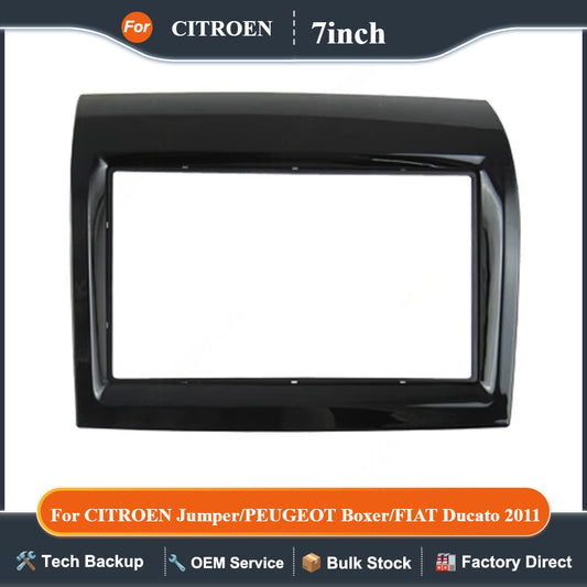 Car Radio Fascia For CITROEN Jumper/PEUGEOT Boxer/FIAT Ducato (2011) Android Player Dash Panel Head Unit 2 Din DVD GPS MP5 Frame