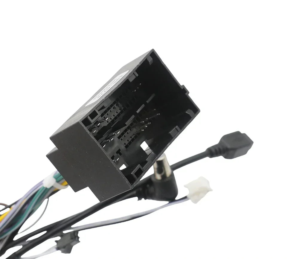 Car 16pin Android Wiring Harness USB Cable With Canbus For Jeep Cherokee 15~19/Compass 2017+/Wrangler/Renegade/Fiat 500