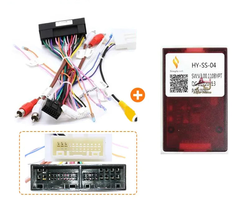 Harness Adapter 16 Pin Plug to 18Pin 24Pin for Hyundai Kia Rio/K5/Soul Connector Car Android Cable And Canbus