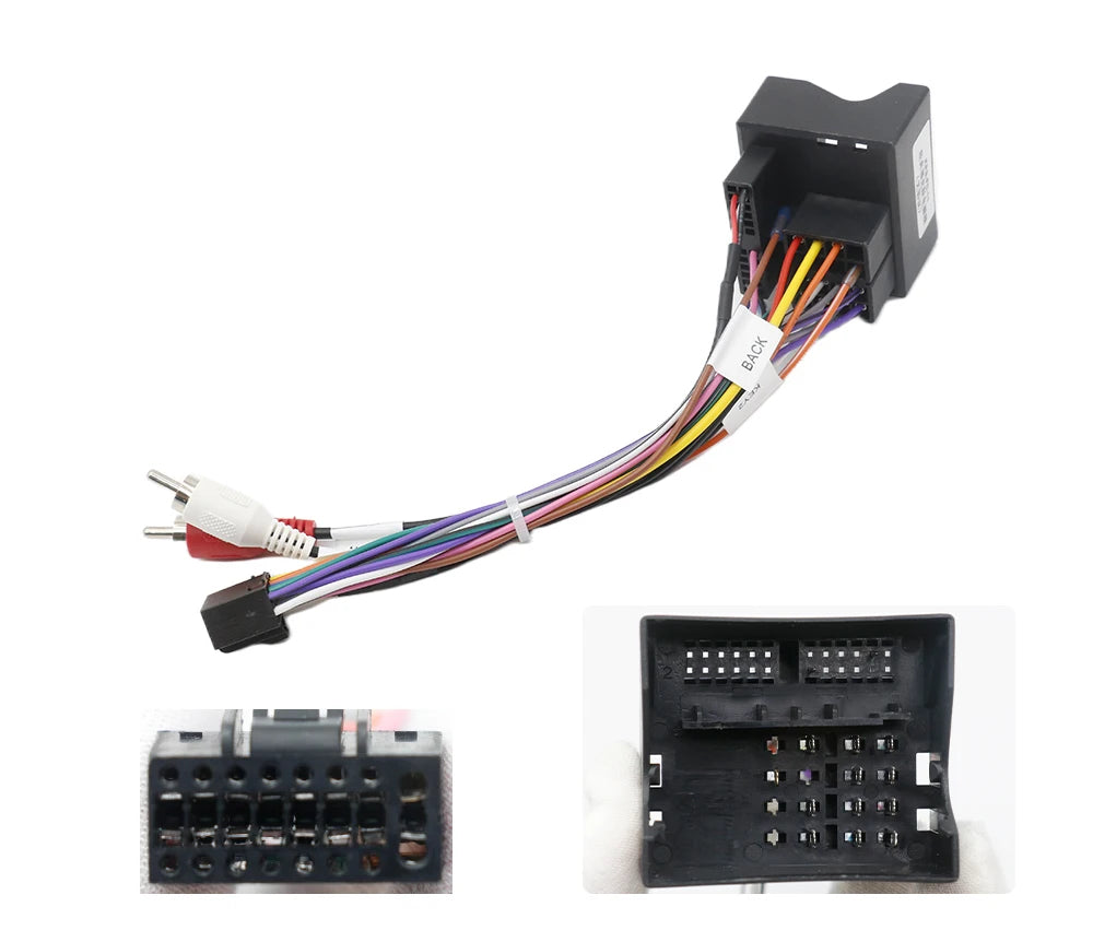 16 Pin Plug for Ford Focus Mk2 Wiring Harness Radio Adapter Antenna Car Head Unit 12V Connector Cable for Mondeo Mk3 S-max