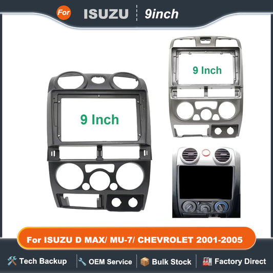 9Inch Car Radio Fascia For 2001-2005 ISUZU D MAX/ MU-7/ CHEVROLET COLORADO  Stereo Panel Dashboard Kit Frame