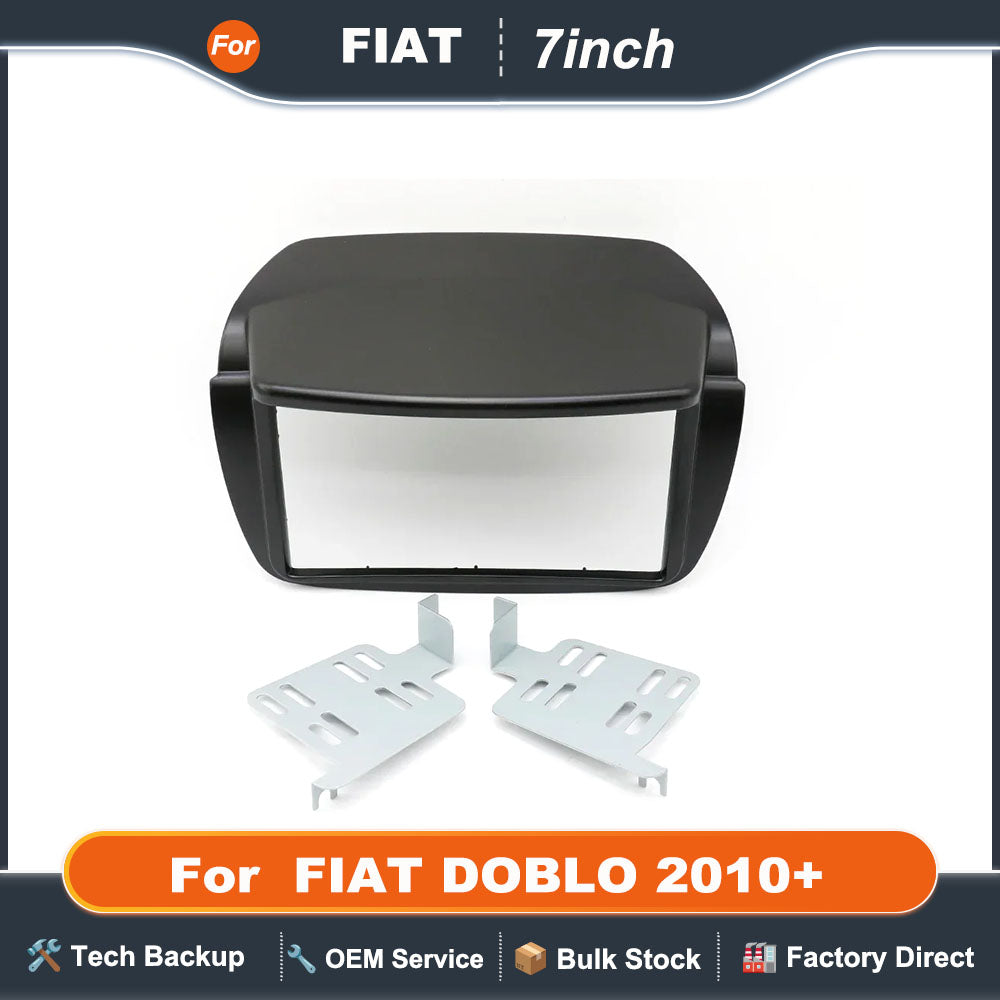 For 2010+ FIAT DOBLO, 2DIN.7Inch Car Radio Fascias Android GPS MP5 Stereo Player Head Unit Panel Dash Frame Installation Trim