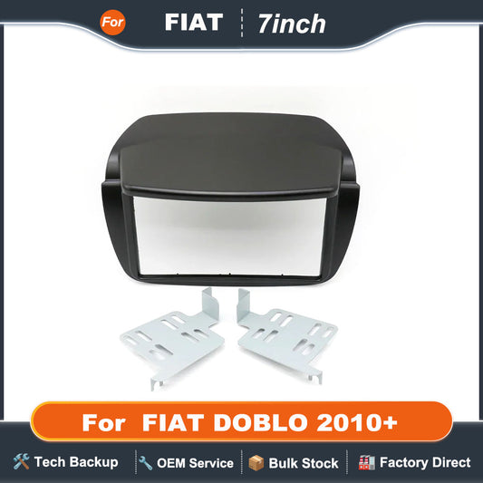 For 2010+ FIAT DOBLO, 2DIN.7Inch Car Radio Fascias Android GPS MP5 Stereo Player Head Unit Panel Dash Frame Installation Trim