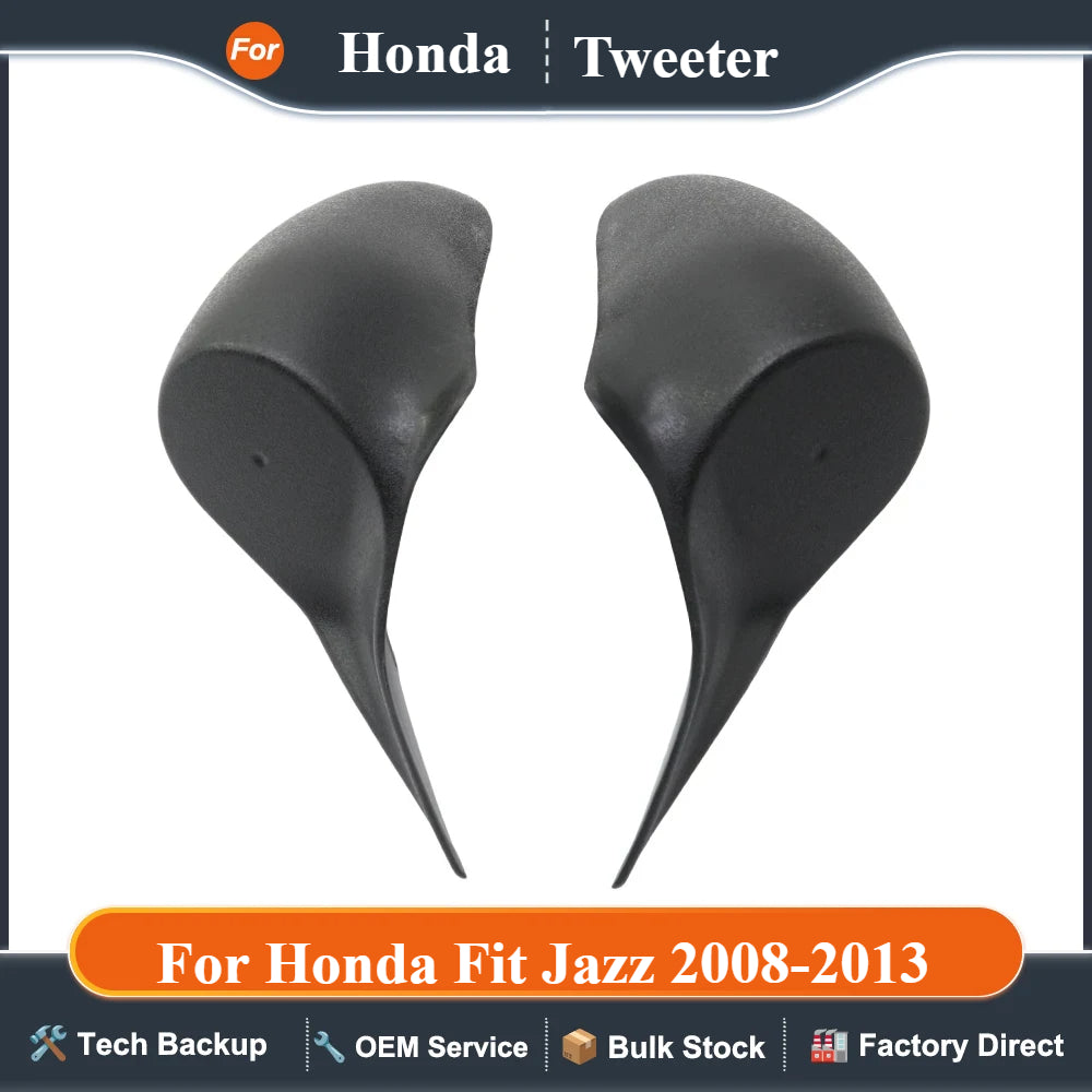 2PCS for Honda Fit Jazz 2008-2013 Car Tweeter Refitting Audio Door Angle Gum Speaker Cover Boxes Mounts