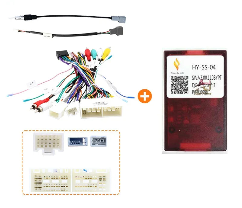 Harness Adapter 16 Pin Plug to 18Pin 24Pin for Hyundai Kia Rio/K5/Soul Connector Car Android Cable And Canbus