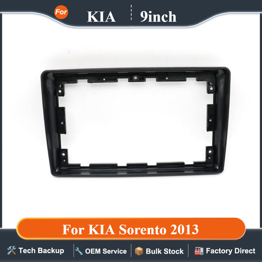 Car inter Accessory 9'' Radio Video Fascia Panel For KIA Sorento 2013 Audio Multimedia Player Frame  Dash Kit