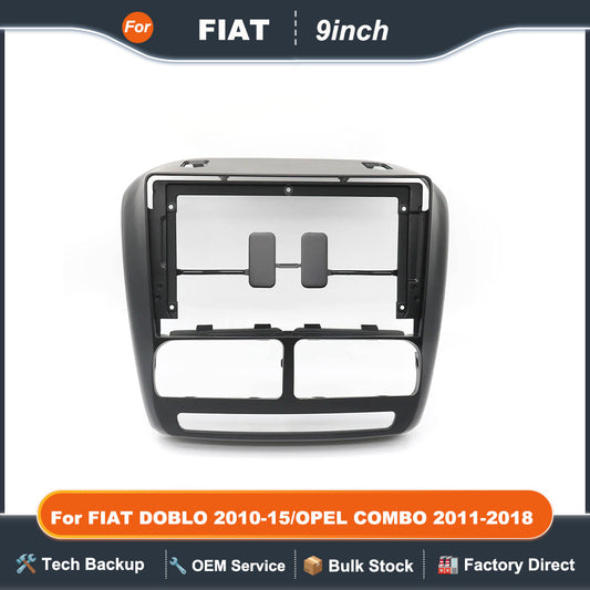 For FIAT DOBLO 2010-15/OPEL COMBO 2011-2018 9" Car Radio Stereo Frame Android MP5 Player Fascia 2Din Head Unit Cover Panel Trim