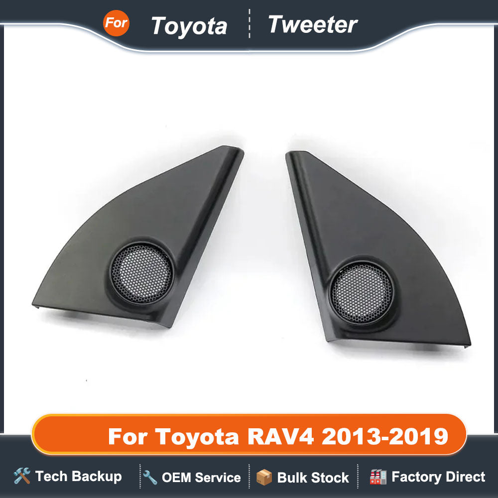 For Toyota RAV4 2013-2019 2PCS Car Tweeter Refitting Audio Door Angle Gum Speaker Cover Boxes Mounts