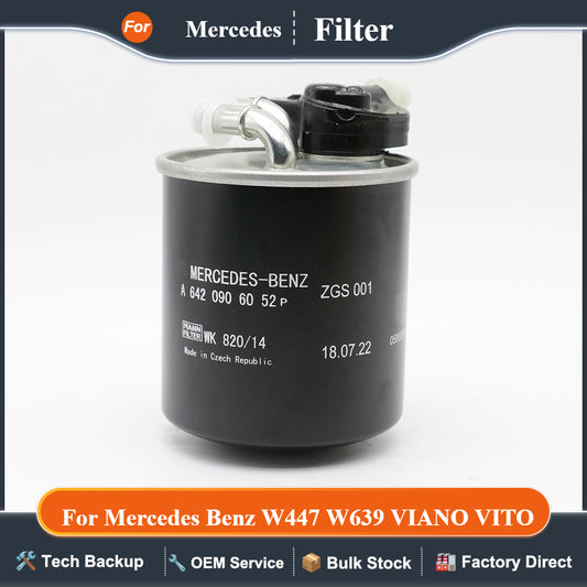 Car Engine Fuel Filter Kit for Mercedes Benz W447 W639 VIANO VITO MIXTO V200 MARCO POLO SPRINTER Box Bus Platform A6510903152