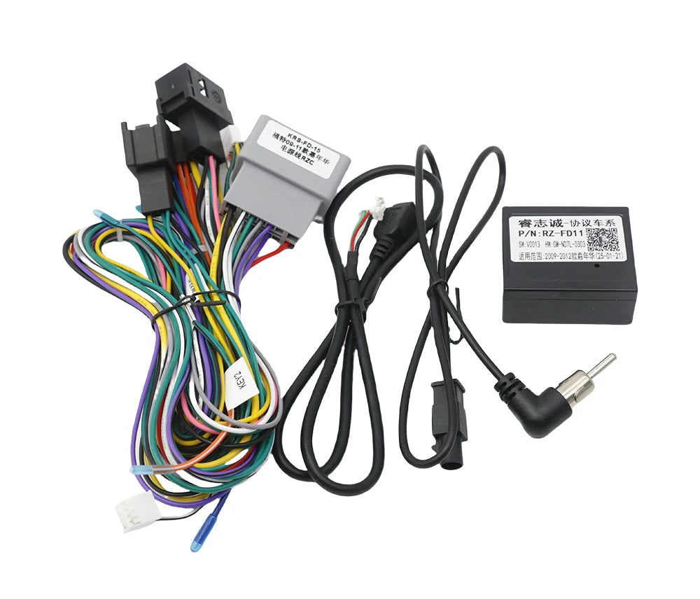 Canbus Box FD01/FD02 Decoder For FORD Mondeo Fiesta Focus S-MAX Android Car Radio Wiring Harness Adapter Power Cable