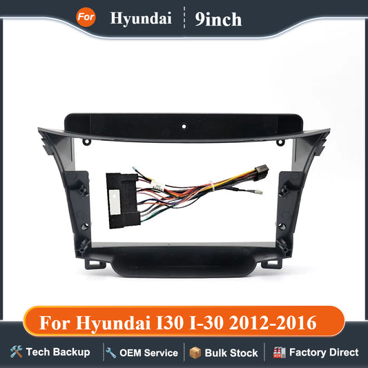 For Hyundai I30 I-30 2012-2016 9 inch auto parts dashboard accessories touch screen car DVD player plastic frame