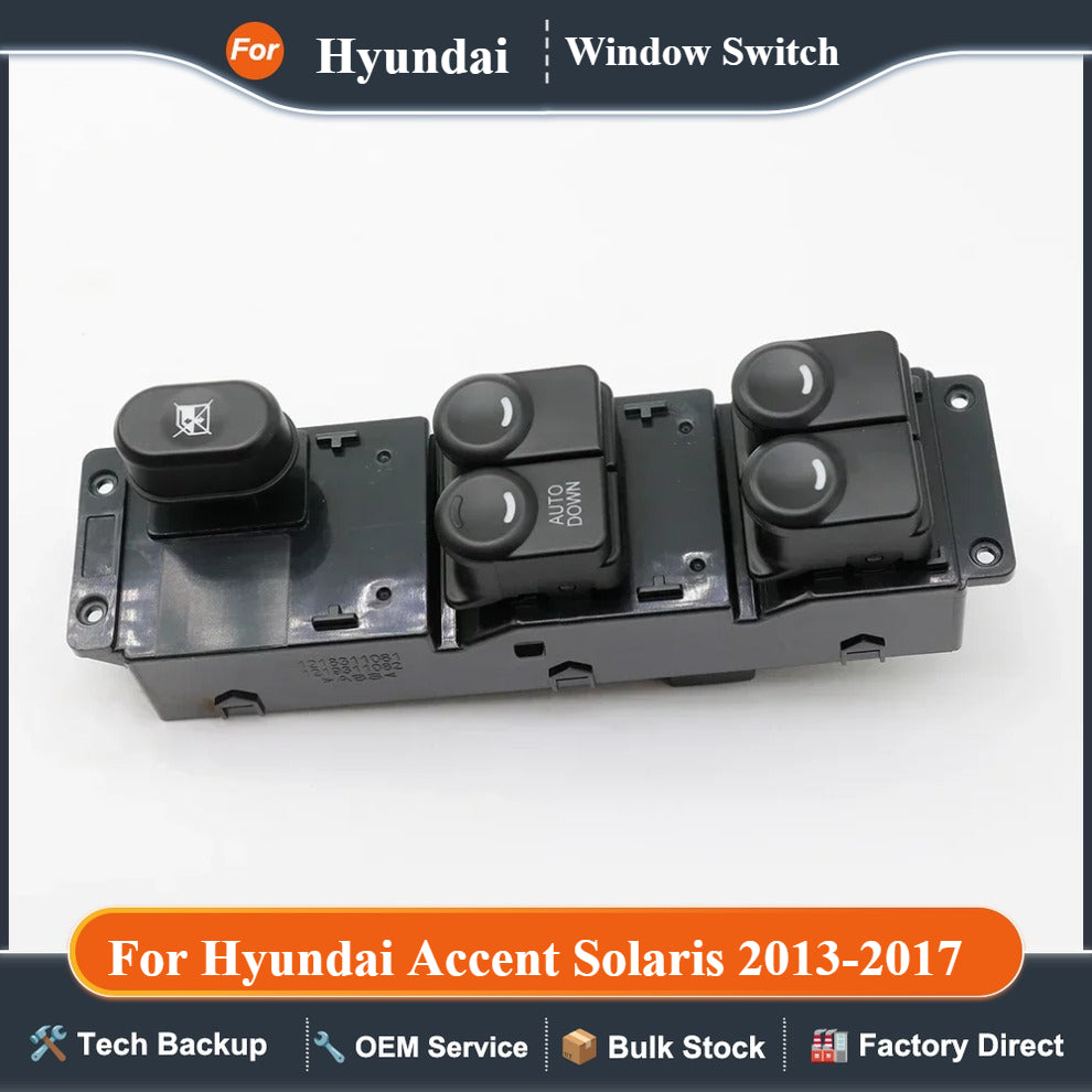 93570-1R101 93580-1R000 2013-2017 Nevosa Front Left Passenger Electrical Window Control Switch Button for Hyundai Accent Solaris