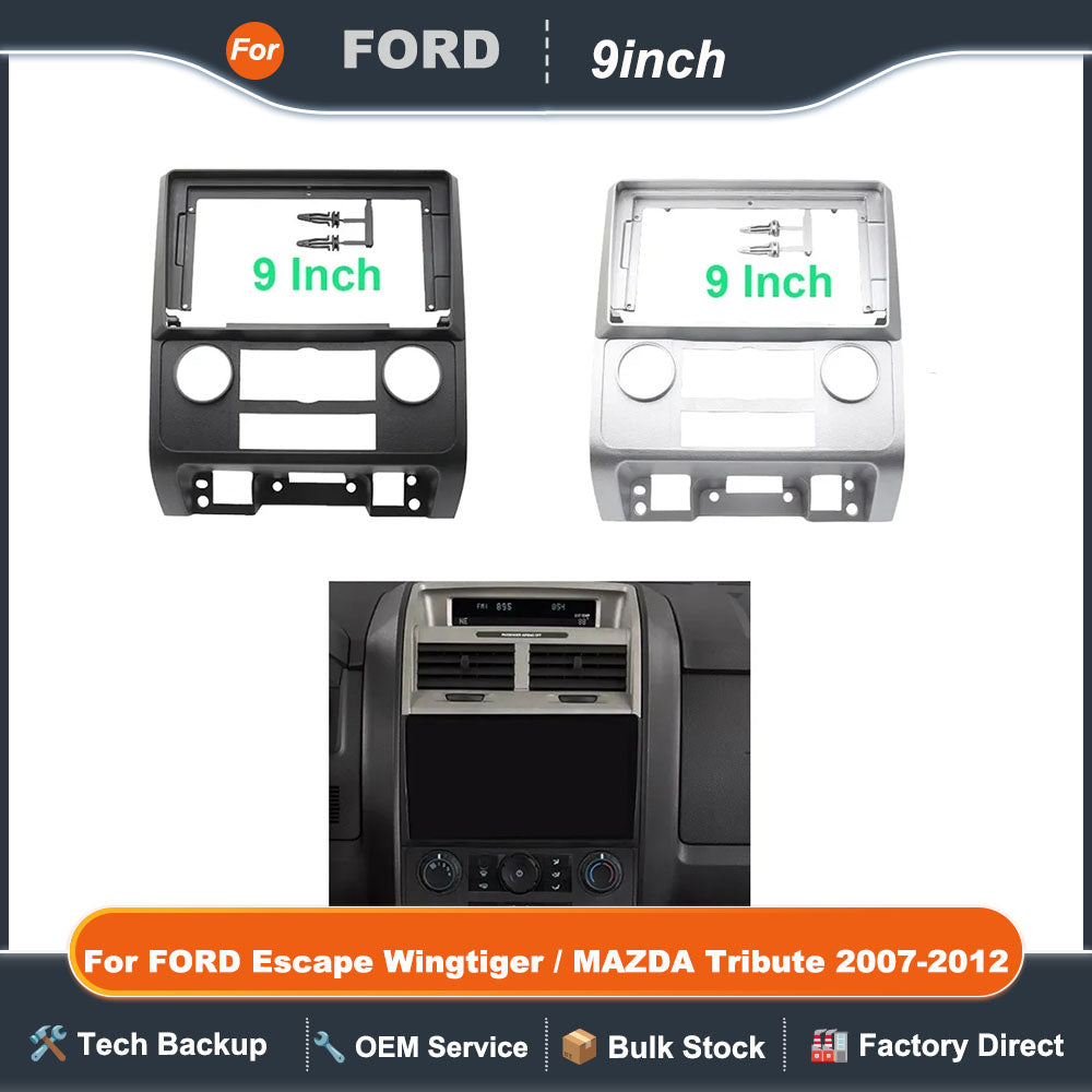 9 Inch Car Radio Fascia Frame 2DIN Install Panel Dashboard For FORD Escape Wingtiger / MAZDA Tribute 2007-2012