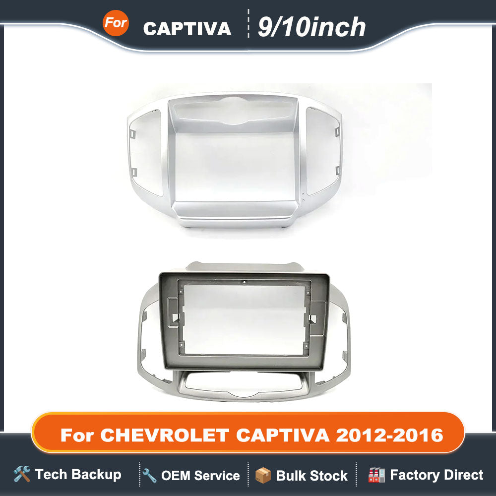 For CHEVROLET CAPTIVA 2012-2016 9/10INCH Car Radio Fascias Android GPS MP5 Stereo Player 2Din Head Unit Panel Dash Frame Install