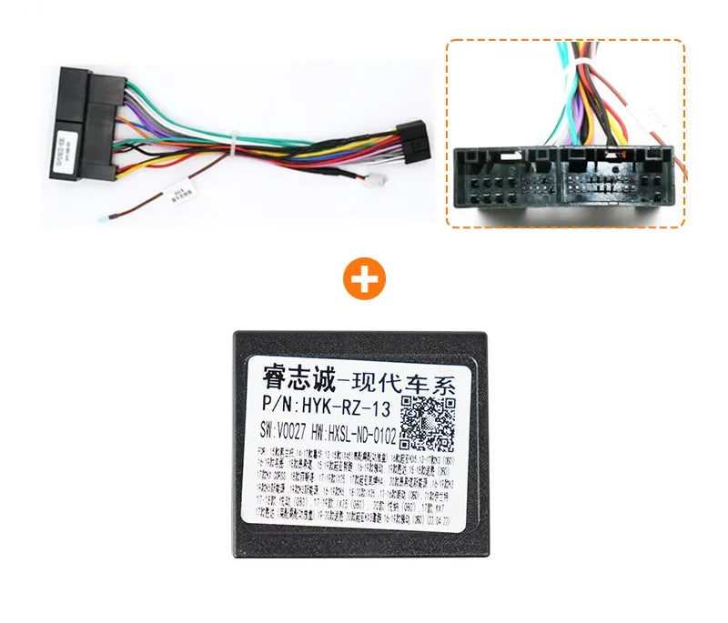Harness Adapter 16 Pin Plug to 18Pin 24Pin for Hyundai Kia Rio/K5/Soul Connector Car Android Cable And Canbus