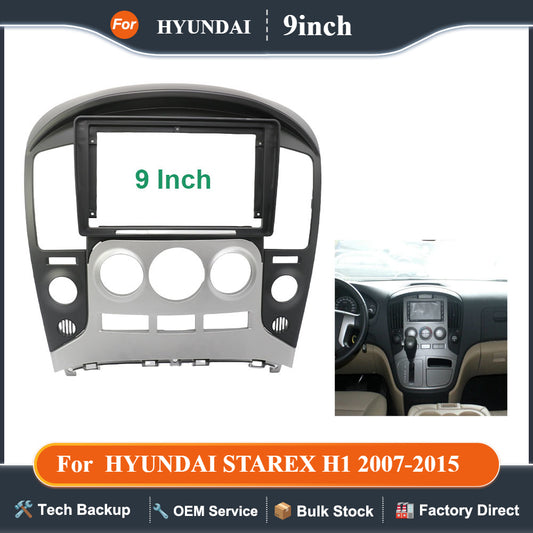 9 Inch Car Frame Fascia Adapter Android Radio1 Audio Dash Fitting Panel Kit For 2007-2015 HYUNDAI STAREX H1