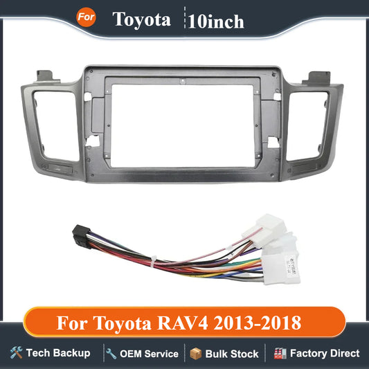 2 din auto accessories car radio fascia stereo panel dvd frame for Toyota RAV4 2013-2018