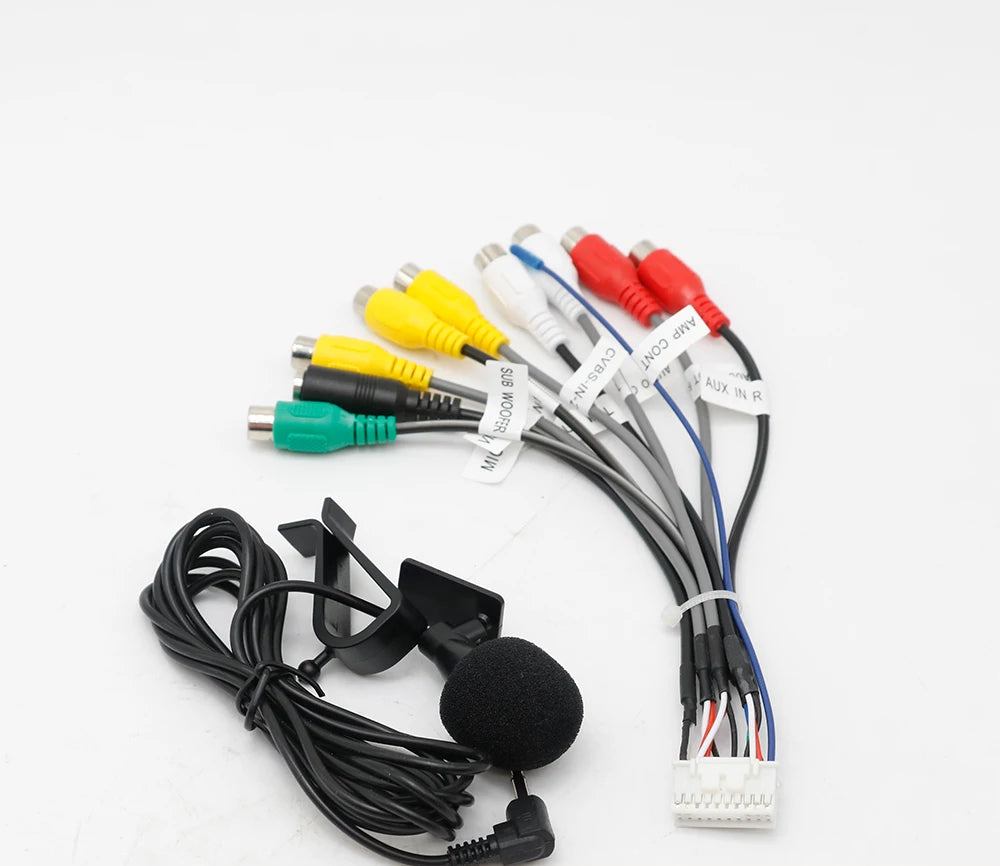 Car Radio Fascias RCA and microphone cable