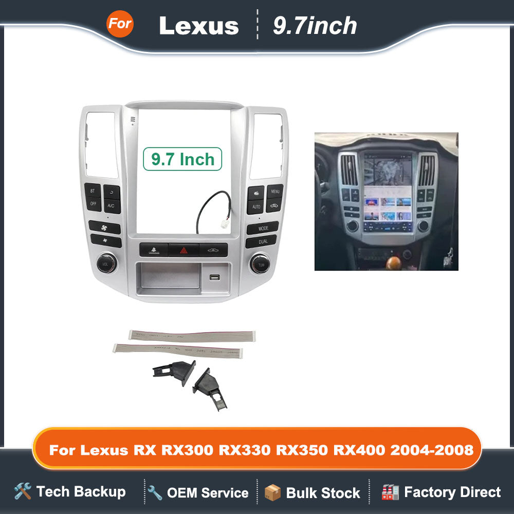 9.7 inch 24.638cm For 2004-2008 Car Frame Fascia Adapter Android Radio Dash Fitting Kit For Lexus RX RX300 RX330 RX350 RX400