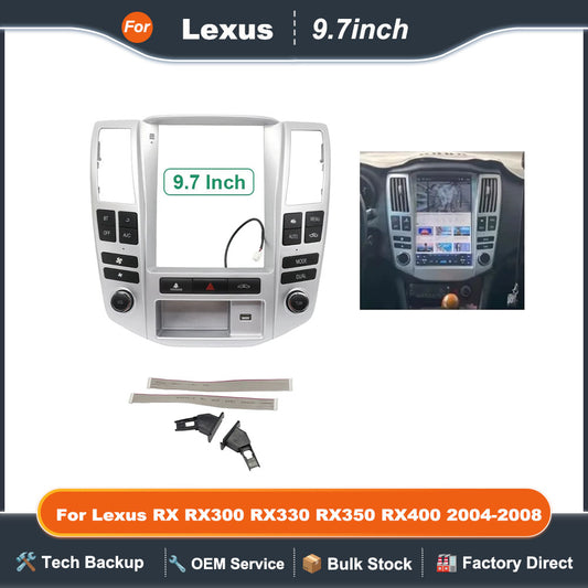 9.7 inch 24.638cm For 2004-2008 Car Frame Fascia Adapter Android Radio Dash Fitting Kit For Lexus RX RX300 RX330 RX350 RX400