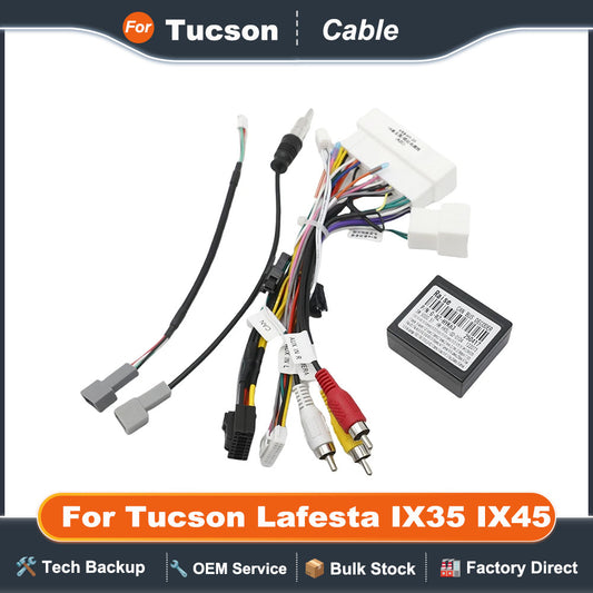 16Pin Wiring Harness Cable Adapter for Hyundai Encino Mistra Elantra Android GPS with Canbus Box for Tucson Lafesta IX35 IX45