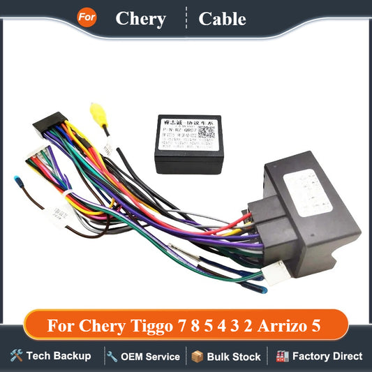 Quadlock Wiring Harness CAN Bus Decoder 16 Pin Plug to Quad Lock Car Android Cable Adapter for Chery Tiggo 7 8 5 4 3 2 Arrizo 5