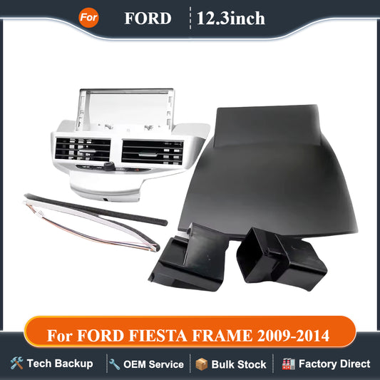 12.3 Inch Car Radio Stereo For 2009-2014 FORD FIESTA FRAME GPS MP5 Android Player 2Din Fascias Panel DashBoard Frame Cover